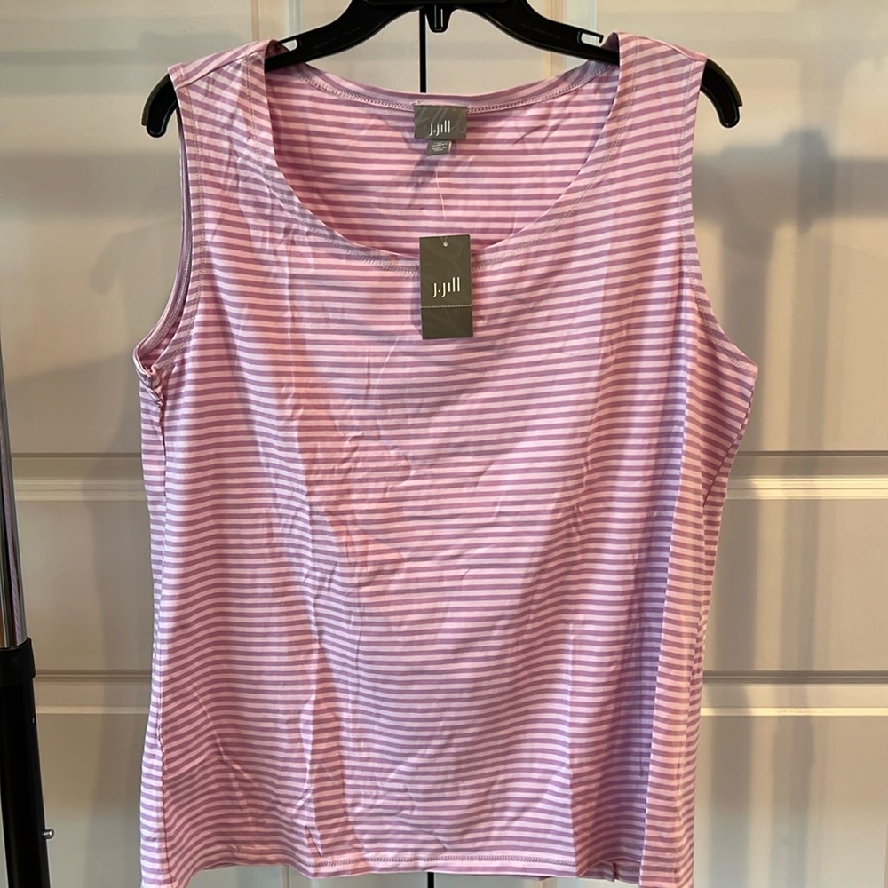 J. Jill Light Purple and Pink Tank Top NWT
